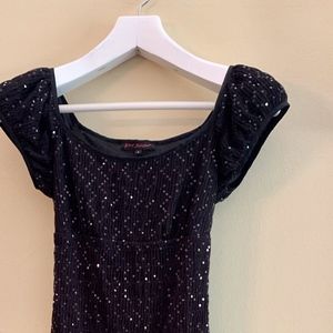 Betsey Johnson Sequin black  Dress